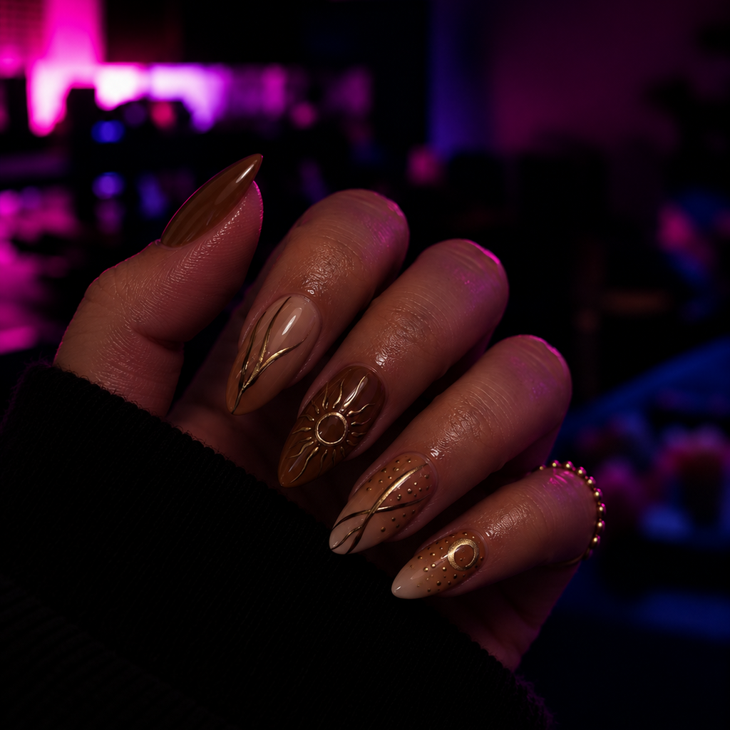 Press on nails automnale