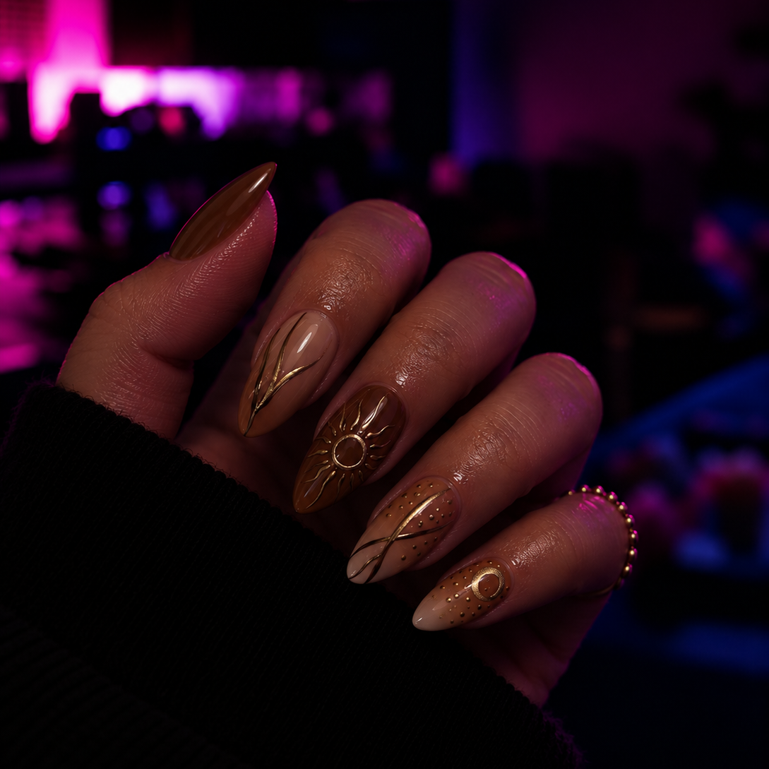 Press on nails automnale