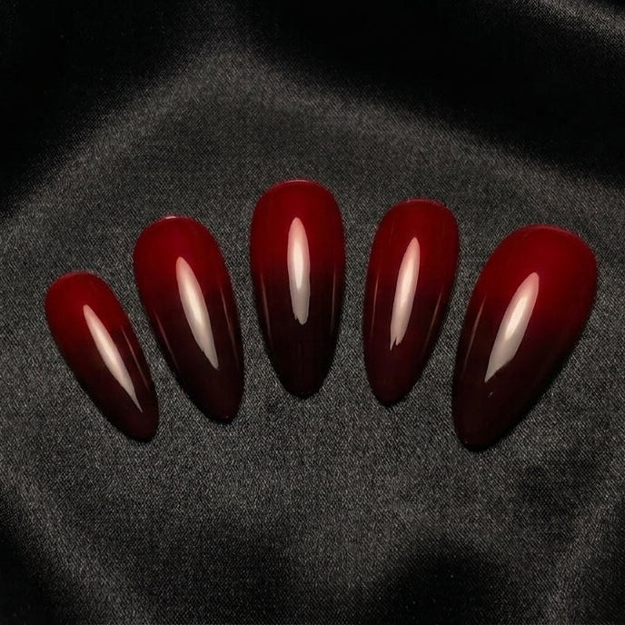 Press on nails rouge et noir
