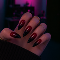 Press on nails rouge et noir