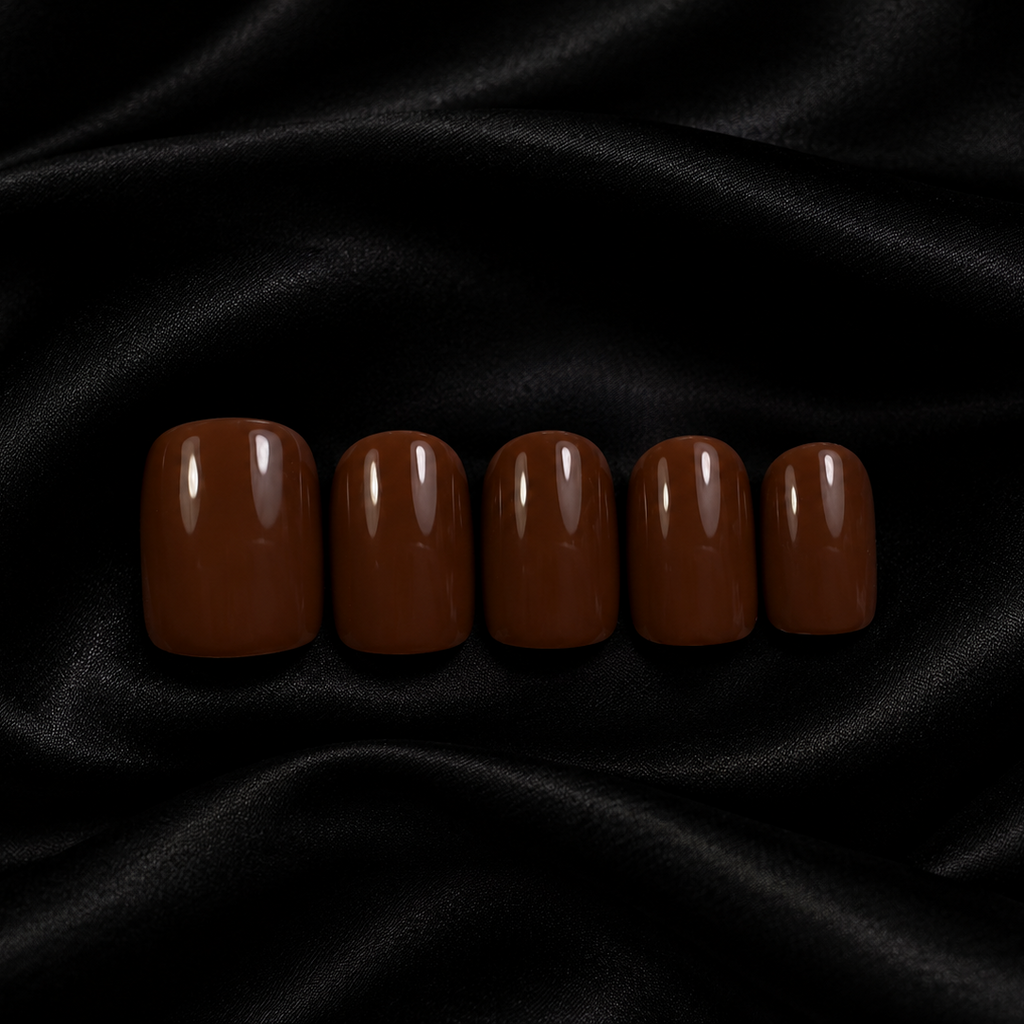 Press on nails - Marron